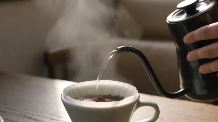 コーヒーを淹れる手元（イメージ）
